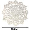 Tappetino da tavolo all'uncinetto filo di cotone design acchiappasogni 45 cm tap