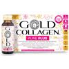 GOLD COLLAGEN New Pure Plus - Collagene Integratore con Biotina Crescita Capelli Pelle Unghie, Equilibrio Ormoni e Sistema Immunitario, Vitamina C, 8g Collagene Marino, Acido Ialuronico 1 Pack 10x50ml