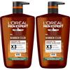 L'Oréal Paris Men Expert Barber Club Gel Doccia 3 in 1 XXL 1L (Confezione da 2)
