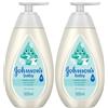 Johnson's Baby Johnson's CottonTouch Bagno per la pelle delicata del neonato, 500 ml (Confezione da 2)