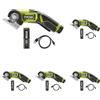 Ryobi RCT4-120G Taglierina a Batteria 4V, Velocità a Vuoto 270 g/min, Lama Auto-Affilante, Taglio Massimo di 6 mm, Taglio Preciso Tessuto, Cartone, Moquette, Include Batteria 2.0 Ah e Cavo USB