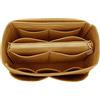 LEXSION Borsa in feltro con cerniera Tote Shaper Fit Speedy Neverfull, marrone (marrone), medio