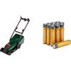Theo Klein Bosch Tosaerba Rotak, luci/suoni, 3+ anni, & Batterie AAA Alcaline Amazon Basics 12 pz, 10 anni