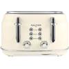 Salter Bollitore Salter Retro 1.7 L - Ebollizione Rapida da 3KW, Base a 360°, Filtro Anticalcare Rimovibile, Finestra di Livello Acqua, Indicatore Luminoso, Sensore a Secco e Spegnimento Automatico, Crema