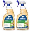 SANITEC igiene sicura Sanitec, Deo Spray Pesca E Mela Verde, Profumatore Ambienti E Tessuti 750 ml, Profumo Fruttato Fino A 48 Ore, Tecnologia Elimina Odori (Confezione da 2)