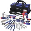WORKPRO Set Attrezzi da Lavoro, Borsa Porta Utensili 156 Pezzi con Pinza, Chiavi Inglesi, Coltello, Chiavi Esagonali, Cacciaviti, Metro, Seghetto e Martello ecc.