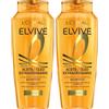 L'Oreal Paris Elvive Extraordinary Oil Shampoo nutriente per capelli secchi, 370 ml, mirtillo rosso, floreale (Confezione da 2)