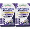 Equilibra Crono Sonno Melatonina, 2x30 Compresse, Rilascio fino a 6 ore | Rilassamento e Addormentamento, Tecnologia Super Fast + Fast + Retard, Senza Glutine e Lattosio, adatto ai vegani