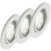 Briloner Leuchten Faretti ad Incasso GU10, 3 W, Bianco (Weiß)
