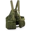 Marsupio trisacca da Caccia Suede Jungla, Verde, 18 Litri