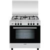 GLEM GAS A855GI CUCINA 80X50CM 5 FUOCHI A GAS E FORNO A GAS CON GRILL