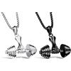 Does not apply Dumbbell, Collana Con Bilanciere, Collana Con Ciondolo a Forma Di Rock, Punk, Hi