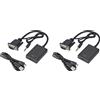 PzzPss 2x pezzi Convertitore VGA a HDMI Audio Jack 3.5mm USB Adattatore PC Notebook