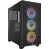 Corsair 3000D RGB AirFlow Case PC Gaming Mid-Tower ATX 3x Ventole AR120 RGB Nero