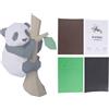 No Modello di Carta Animale 3D, Origami Geometrico Panda Sull'Albero per Decor1114
