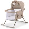 Kinderkraft LOVI Lettino da Campeggio, Culla a Dondolo, Cappottina, Materasso, P
