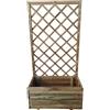 Fercasa Fioriera grigliato esterno in Legno di pino impregnato in autoclave 180X40X90 cm