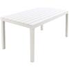 Saturnia Tavolo Sumatra - 01793, Colore Bianco, 138 x 80 x 8 cm, tessuto, quadrato