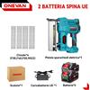 ONEVAN Chiodatrice e Cucitrice a batteria 2in1 Sparachiodi Senza fili per legno