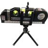 FutuRetroMedia Livella Laser Multiuso 3 Linee Metro Nastro 2.5m Treppiede Livella Bolla CE