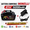 universale Batteria Compatibile Minelli 21v 5200mAh x Potatore Asta Telescopica EQ5