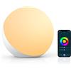 Hifree Lampada da Comodino Lampada da Tavolo Compatibile con Alexa e Google Home