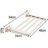 Stendibiancheria da Balcone Alto Pieghevole Design Compatto per Spazi Stretti