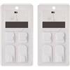 Set 4 Ganci Porta Telecomando Autocomandato per TV Telecomando AC e Chiavi 1x3cm