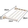 Stendibiancheria da Balcone Alto Pieghevole Design Compatto per Spazi Stretti
