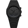 D1 Milano Progetto Polychrono: Quadrante Nero Opaco Shadow (40,5 Mm) / PHBJSH