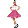W WIDMANN MILANO Party Fashion - Costume anni '50, gonna e sciarpa a pois, rockabilly, rock'n'roll, carnevale