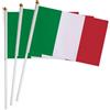 20 pezzi di bandiere a manovella italiane, talia Mini Bandiera portatile,