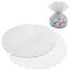 Decoraparty 50 Veli Porta Confetti Bianchi a Fiore, in Organza Tulle k41v