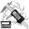 Qfun Calibro Digitale, Qfun Precisione Micrometro in Acciaio Inox 150mm con Ampio Dis