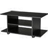 HOMCOM Mobile TV Moderno con Ripiani, Mobiletto Porta TV da 42" con Ruote Girevo