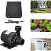 Fontana Solare 20W con Pannello 800L/H Pompa Sommersa Brushless per Uso Giardino