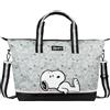 Undercover - Snoopy Weekender - Borsa per il trasporto con motivo - Ampio scomparto principale con piccolo scomparto con cerniera - 2 maniglie e tracolla