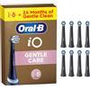 Oral-B Testine di Ricambio iO Gentle Care Nere 8 Ricambi 8 Testine di Ricambio per