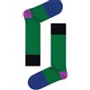 Happy Socks Calzini Dressed Luis In Merino Verde Taglia 9.5-12 NWT