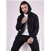 PROJECT X PARIS Giacca da uomo Poliestere, Stile Urbano Casual, Nero, Taglia L