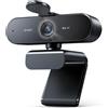 EMEET Webcam NOVA 4K Webcam 4K con 2 Microfoni con presa d aria Camera Ultra HD con