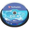 TARRINA 10 DISCHI VERBATIM CD-R 700MB 52X PACCO 43437 BOBINA LOTTO UNITA