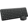 Logitech MK250 Kit mouse e tastiera wireless Bluetooth : connettività facile e veloce, tastiera wireless compatta, mouse ambidestro, struttura resistente - Windows/macOS - QWERTY