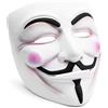 PARENCE.- Maschera Anonima V per Vendetta - Maschera Guy Fawkes 20 x 18,5 cm - Accessori Costume per Halloween, Cosplay, Carnevale, Eventi - Maschera in plastica leggera e confortevole