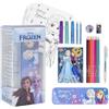 CERDÁ LIFE'S LITTLE MOMENTS Set Cancelleria 24 Pezzi per Colorare di Frozen - Include Pennarelli, Matite Colorate, Astuccio e un Quadernino per Disegnare - Prodotto Originale Elaborato in Spagna