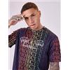 PROJECT X PARIS T-shirt da uomo Poliestere, Vestibilità Casual Lifestyle, Nero, Taglia S