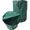 Pabbyeey Sacchi da giardinaggio con coperchio 2x 120L - Raccogli foglie da