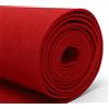 LUPATDY Rotolo di Feltro Rosso Brillante 40 cm x 250 cm, Spessore 3 mm,