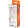 0588BEA Jbl Auricolare Originale Pure Bass T290 Rose Per Motorola Moto E20 E30 E40 E6i G
