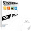 ELES VIDA Cartone artigianale bianco premium 50 fogli 300 g/m² formato DIN A4 21 x 29,7 cm